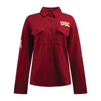 USC Trojans Women's Hype and Vice Cardinal MBA Shirt Jacket